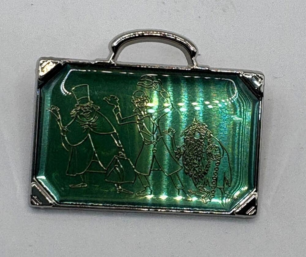 Disney Parks Haunted Mansion Hitchhiking Ghosts Green Suitcase Trading Pin